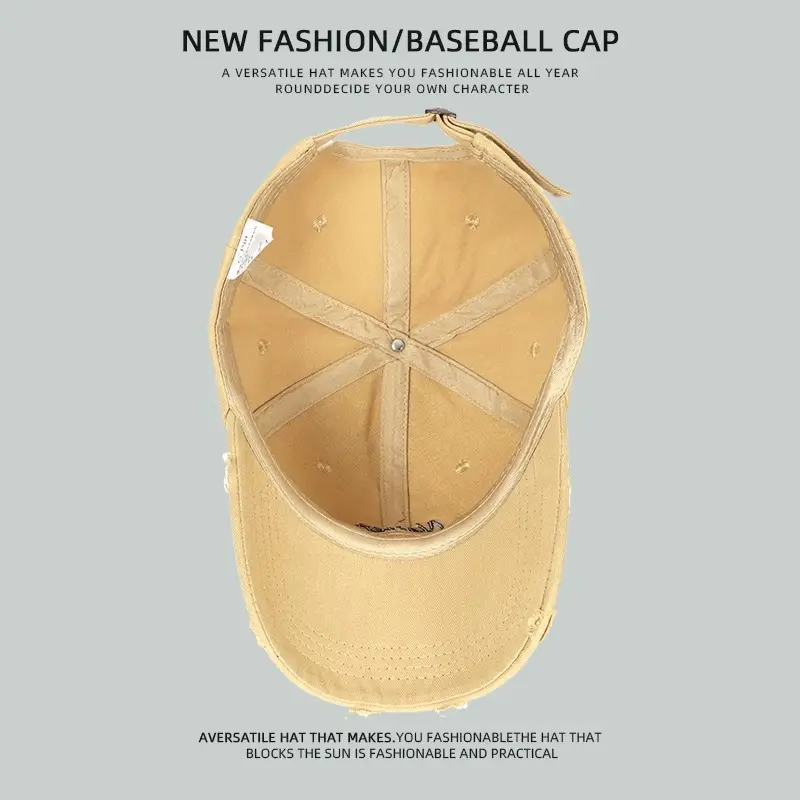 Pink Baseball Cap Women's Wide Brim Sun Cover — feature 12