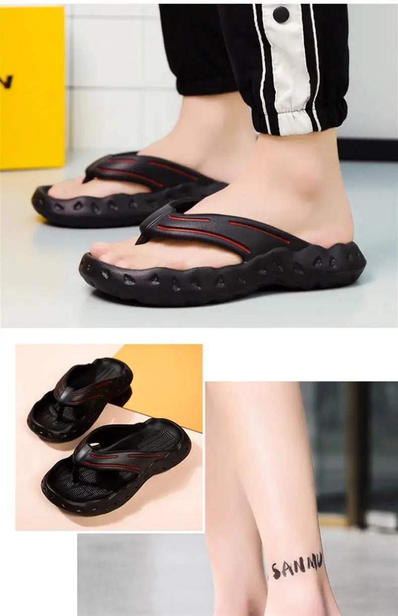 Men's Summer Flip-Flops, Non-Slip Thick-Soled Flip-Flops, Vietnamese Casual Sports Outdoor Seaside Beach Shoes — feature 10