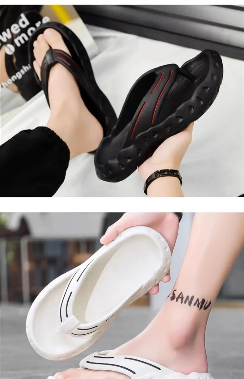 Men's Summer Flip-Flops, Non-Slip Thick-Soled Flip-Flops, Vietnamese Casual Sports Outdoor Seaside Beach Shoes — feature 12