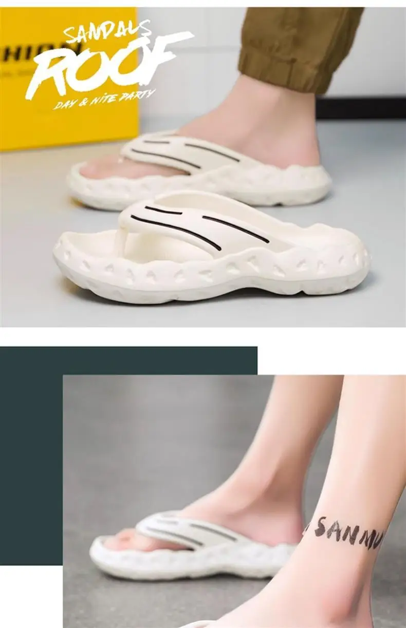 Men's Summer Flip-Flops, Non-Slip Thick-Soled Flip-Flops, Vietnamese Casual Sports Outdoor Seaside Beach Shoes — feature 14