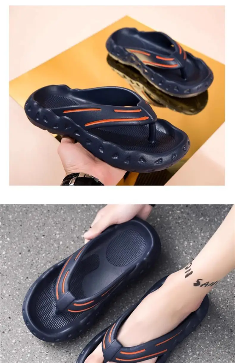 Men's Summer Flip-Flops, Non-Slip Thick-Soled Flip-Flops, Vietnamese Casual Sports Outdoor Seaside Beach Shoes — feature 20