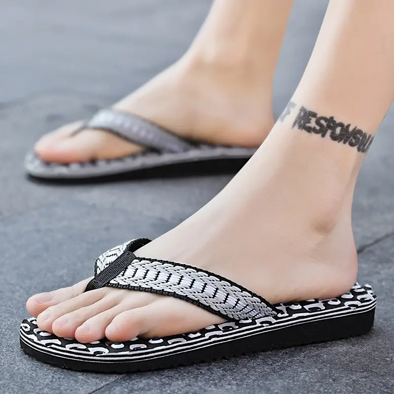 Men's Summer Flip-Flops, Non-Slip Thick-Soled Flip-Flops, Vietnamese Casual Sports Outdoor Seaside Beach Shoes - Image 9