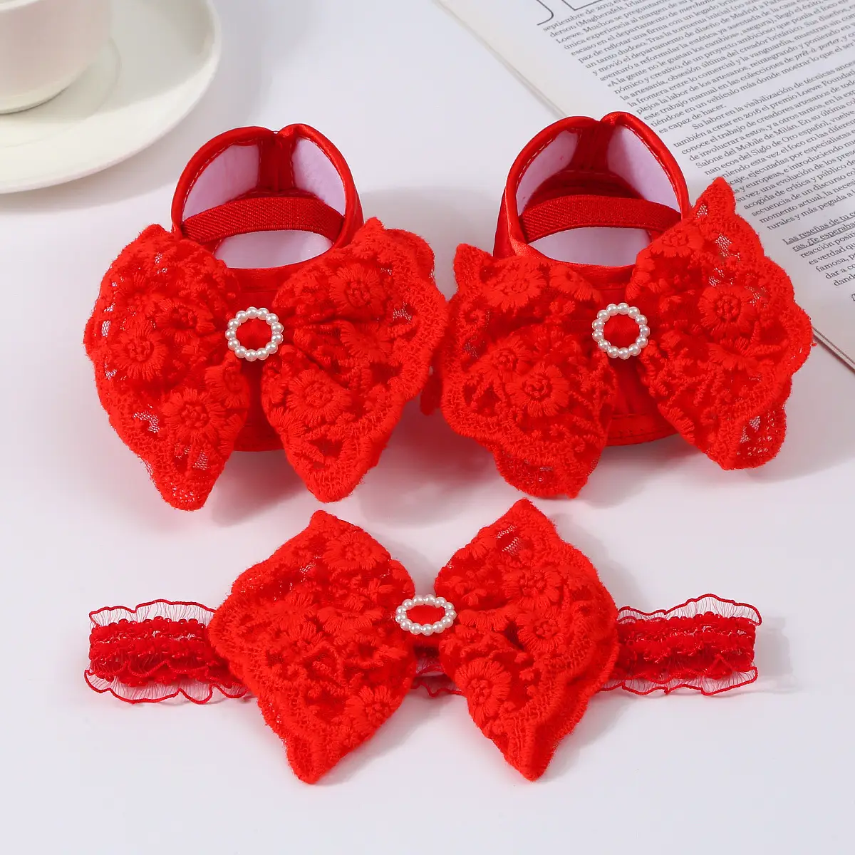 New Cute Lace Baby Shoes for Girls 0-1 Year — feature 12