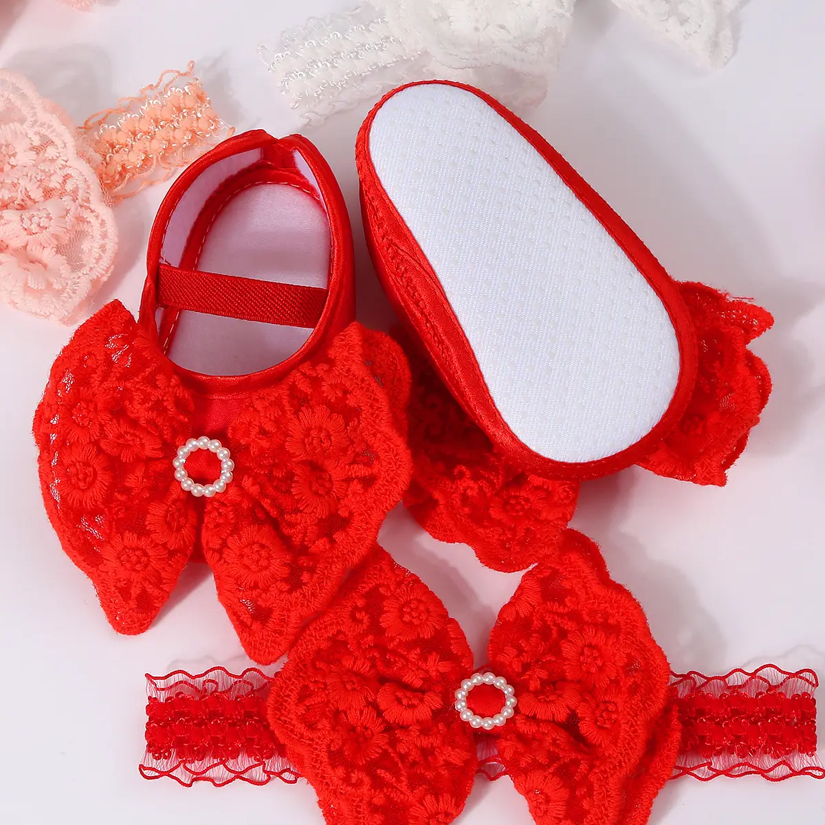 New Cute Lace Baby Shoes for Girls 0-1 Year — feature 5