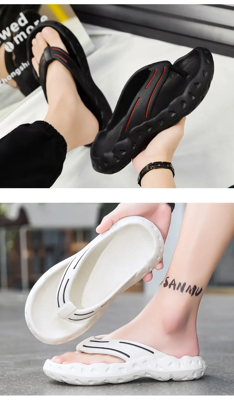 Guangdong Flip-Flops Men's Summer Non-Slip Outer Wear Thick-Soled Casual Sandals Large Size 46 Flip-Flops Soft-Soled Sandals — feature 10