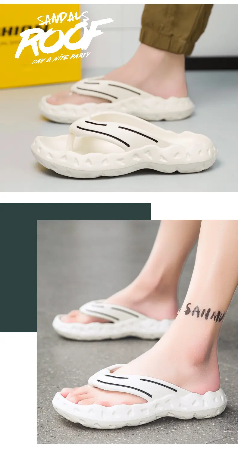 Guangdong Flip-Flops Men's Summer Non-Slip Outer Wear Thick-Soled Casual Sandals Large Size 46 Flip-Flops Soft-Soled Sandals — feature 11