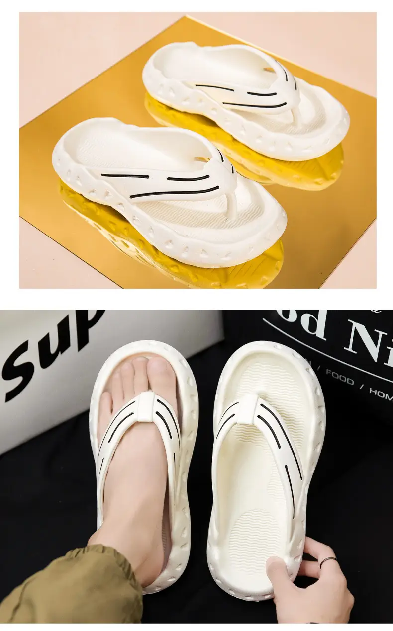 Guangdong Flip-Flops Men's Summer Non-Slip Outer Wear Thick-Soled Casual Sandals Large Size 46 Flip-Flops Soft-Soled Sandals — feature 12