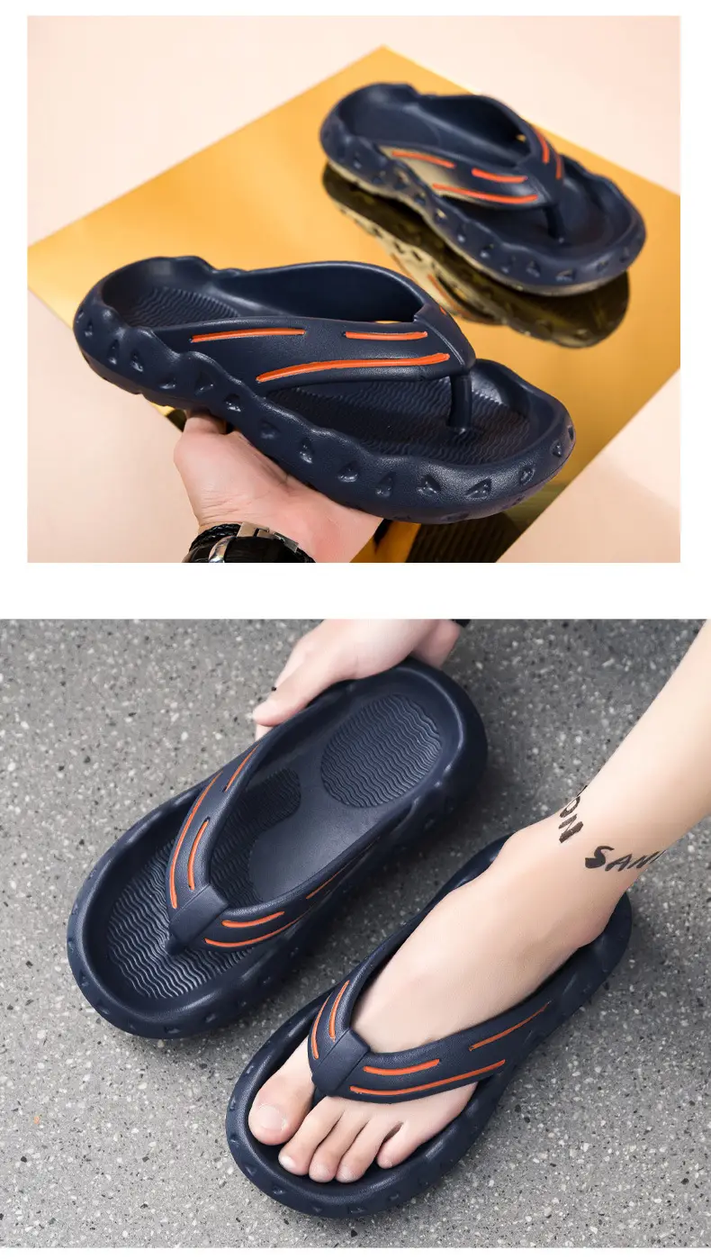 Guangdong Flip-Flops Men's Summer Non-Slip Outer Wear Thick-Soled Casual Sandals Large Size 46 Flip-Flops Soft-Soled Sandals — feature 14
