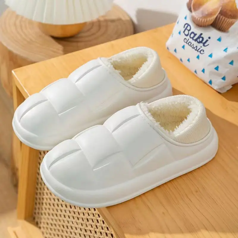 Men's Eva Cotton Slippers Men's Winter Outer Wear Bag Heel Waterproof Indoor Home 2023 New Velvet Warm Cotton Shoes - Image 8