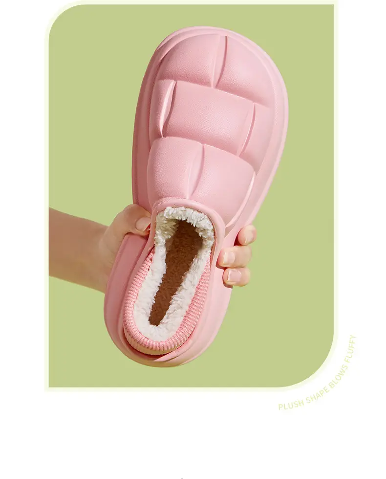 Men's Eva Cotton Slippers Men's Winter Outer Wear Bag Heel Waterproof Indoor Home 2023 New Velvet Warm Cotton Shoes — feature 11