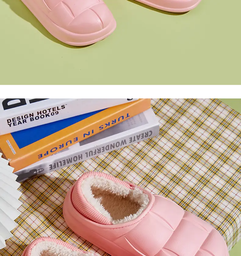 Men's Eva Cotton Slippers Men's Winter Outer Wear Bag Heel Waterproof Indoor Home 2023 New Velvet Warm Cotton Shoes — feature 15