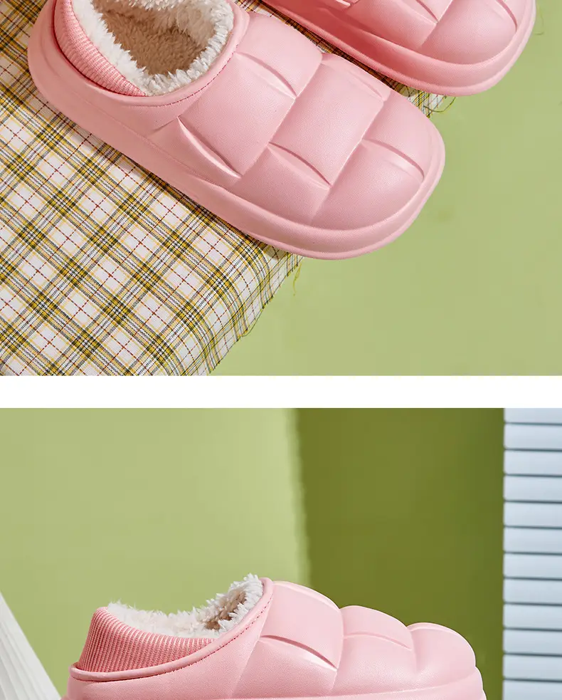 Men's Eva Cotton Slippers Men's Winter Outer Wear Bag Heel Waterproof Indoor Home 2023 New Velvet Warm Cotton Shoes — feature 16