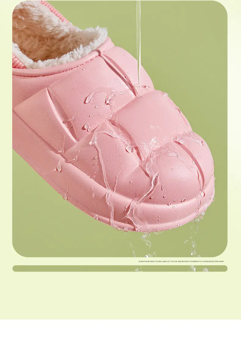 Men's Eva Cotton Slippers Men's Winter Outer Wear Bag Heel Waterproof Indoor Home 2023 New Velvet Warm Cotton Shoes — feature 4
