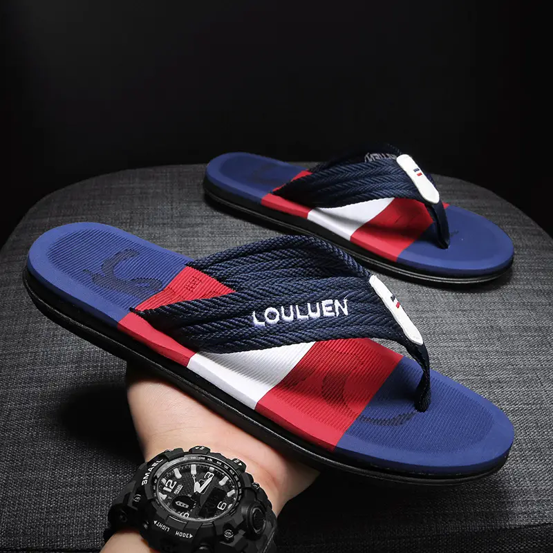 Fujian manufacturers 2024 cross-border flip-flops men's beach slippers summer wear men slippers men's leisure - Image 5