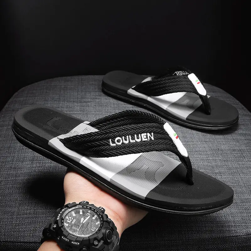 Fujian manufacturers 2024 cross-border flip-flops men's beach slippers summer wear men slippers men's leisure - Image 6
