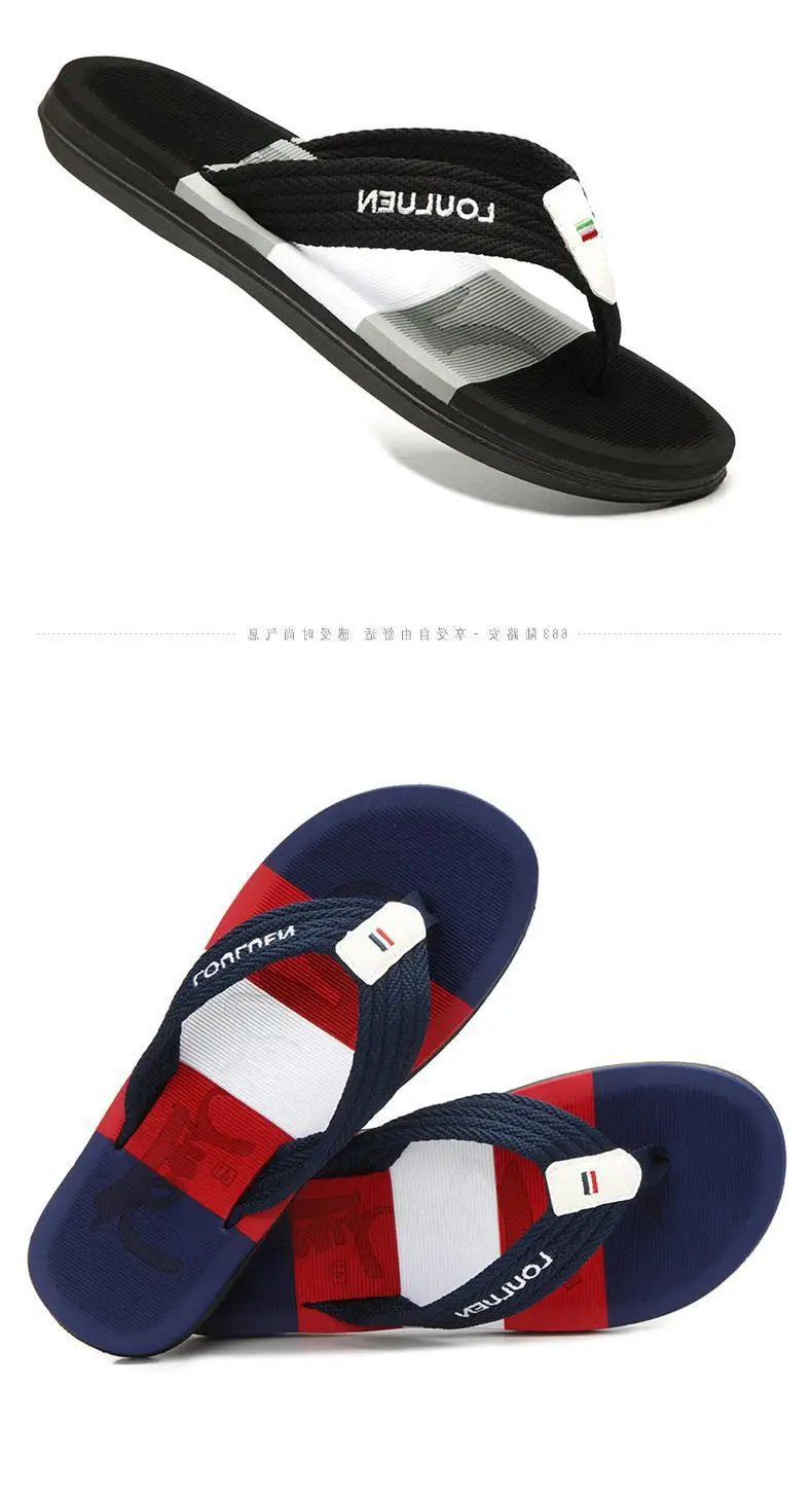 Fujian manufacturers 2024 cross-border flip-flops men's beach slippers summer wear men slippers men's leisure — feature 2