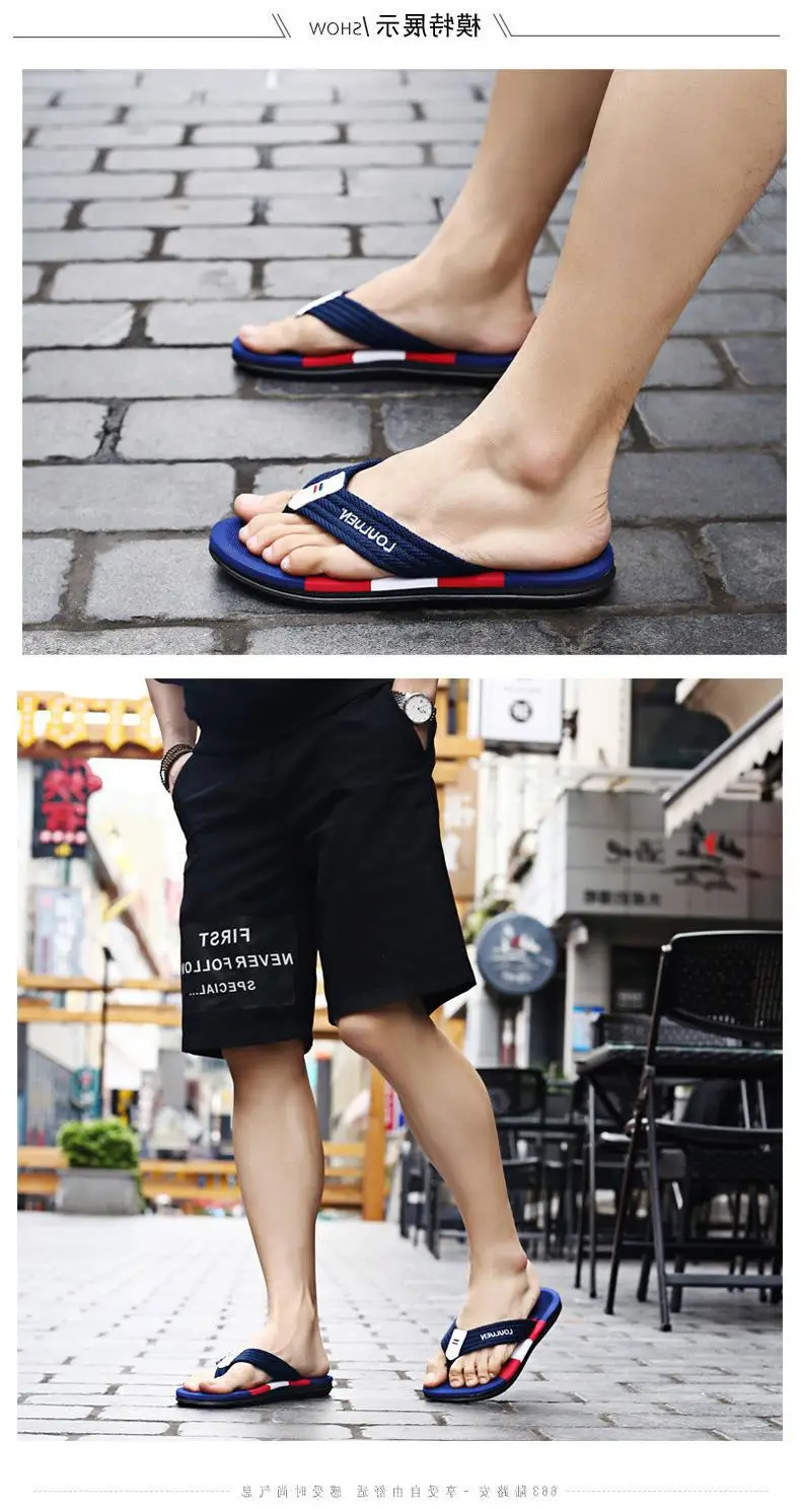 Fujian manufacturers 2024 cross-border flip-flops men's beach slippers summer wear men slippers men's leisure — feature 4