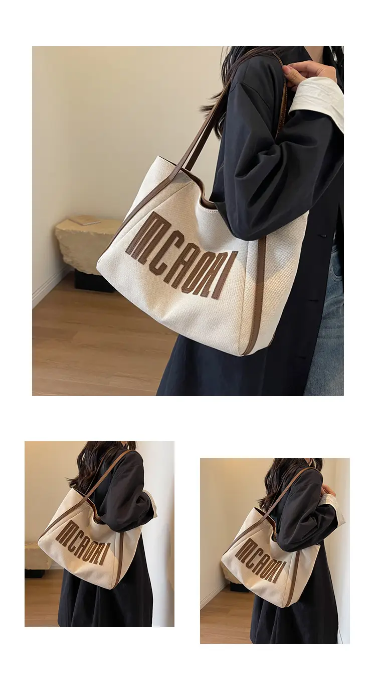 Large Capacity Canvas Shoulder Bag Women 2024 — feature 10