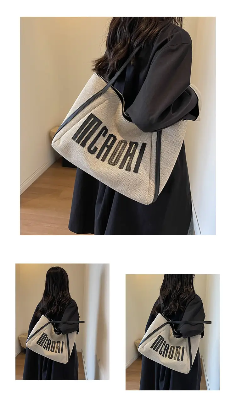 Large Capacity Canvas Shoulder Bag Women 2024 — feature 11