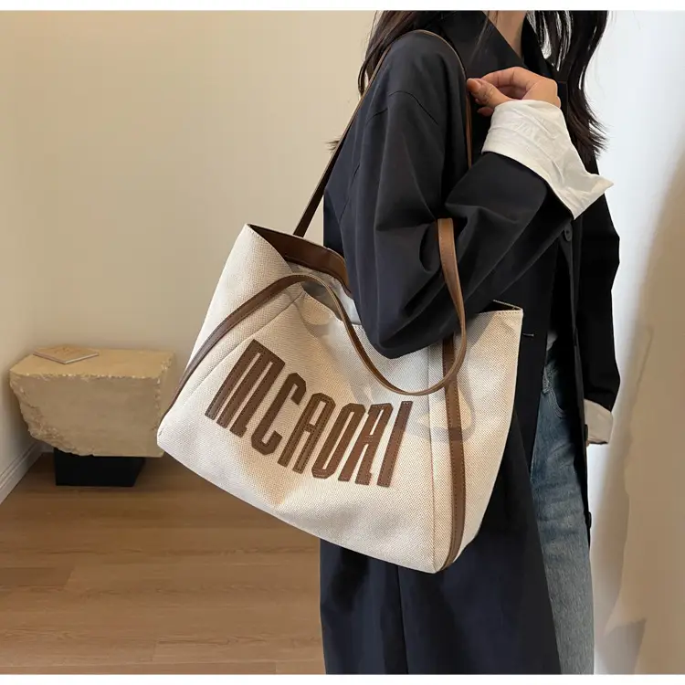 Large Capacity Canvas Shoulder Bag Women 2024 — feature 15