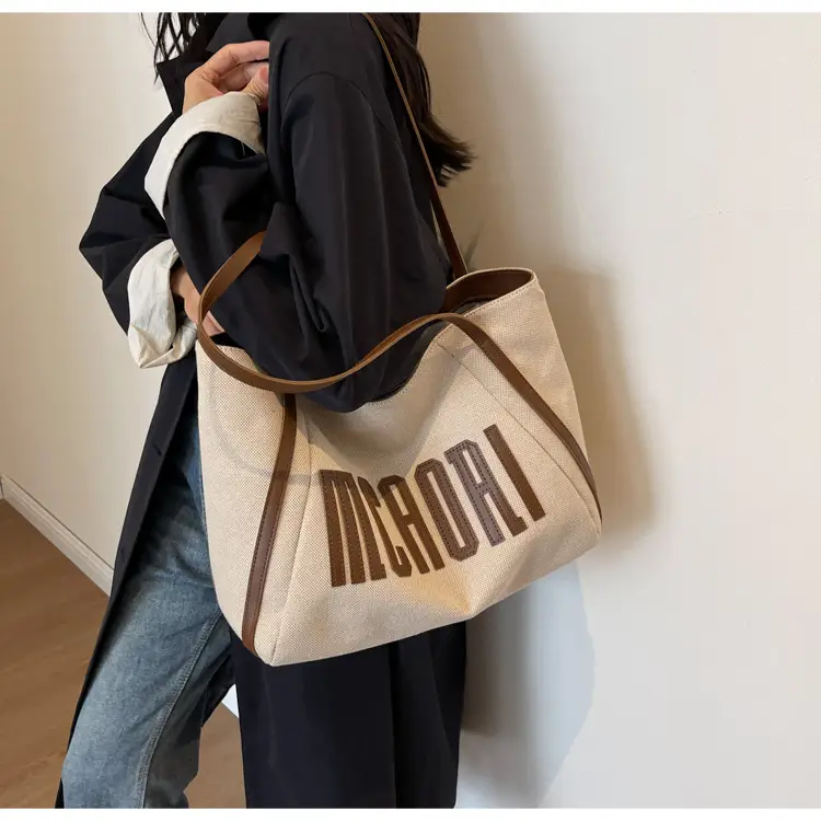 Large Capacity Canvas Shoulder Bag Women 2024 — feature 17