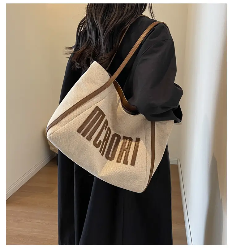 Large Capacity Canvas Shoulder Bag Women 2024 — feature 2