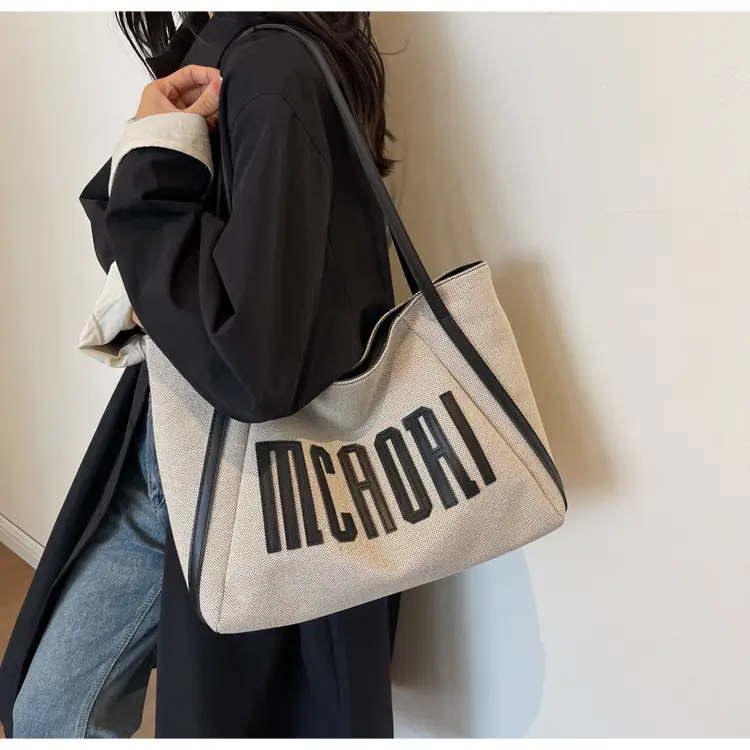 Large Capacity Canvas Shoulder Bag Women 2024 — feature 24