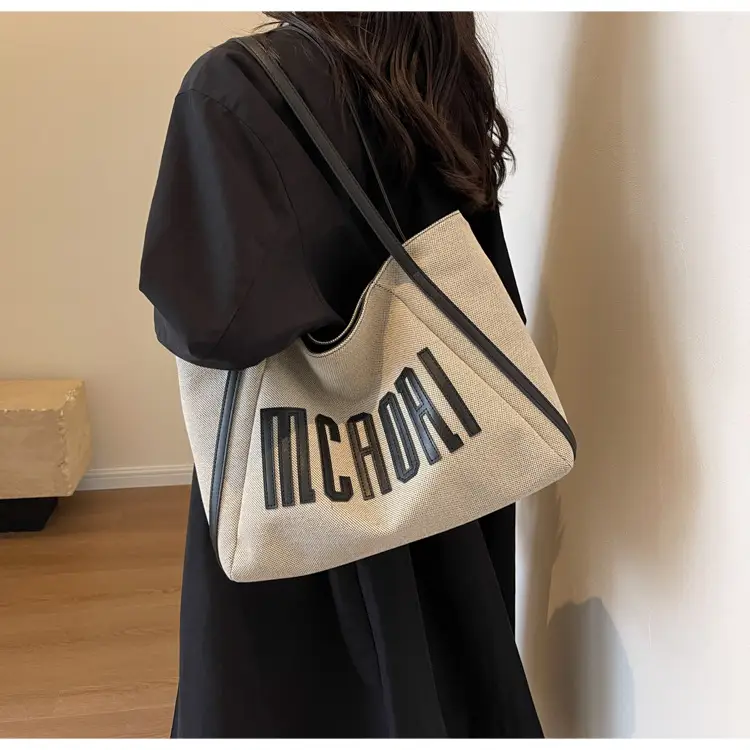 Large Capacity Canvas Shoulder Bag Women 2024 — feature 26