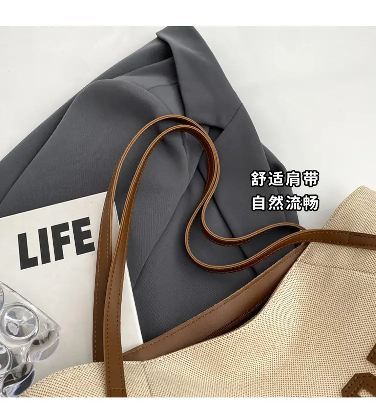 Large Capacity Canvas Shoulder Bag Women 2024 — feature 4