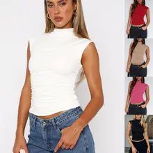 Wide Leg Pants for Women Green Elastic Waist Long Culotte — feature 10