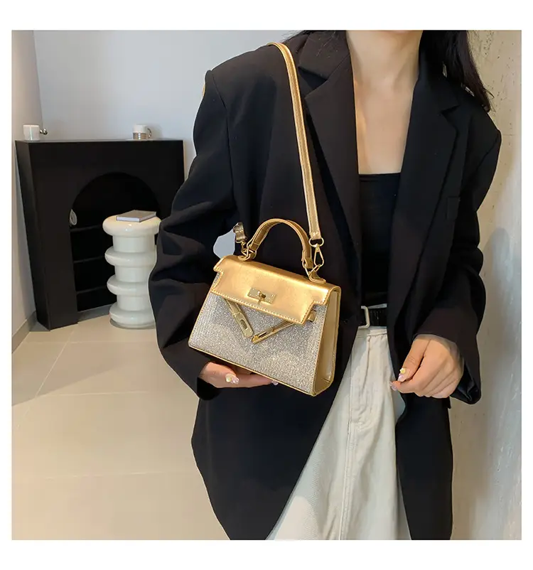 Women's Sequin Crossbody Bag Gold 2024 New — feature 16