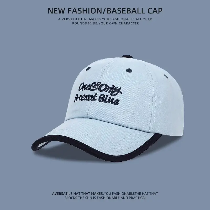 Kids Baseball Cap Pink Embroidered Blue - Image 7