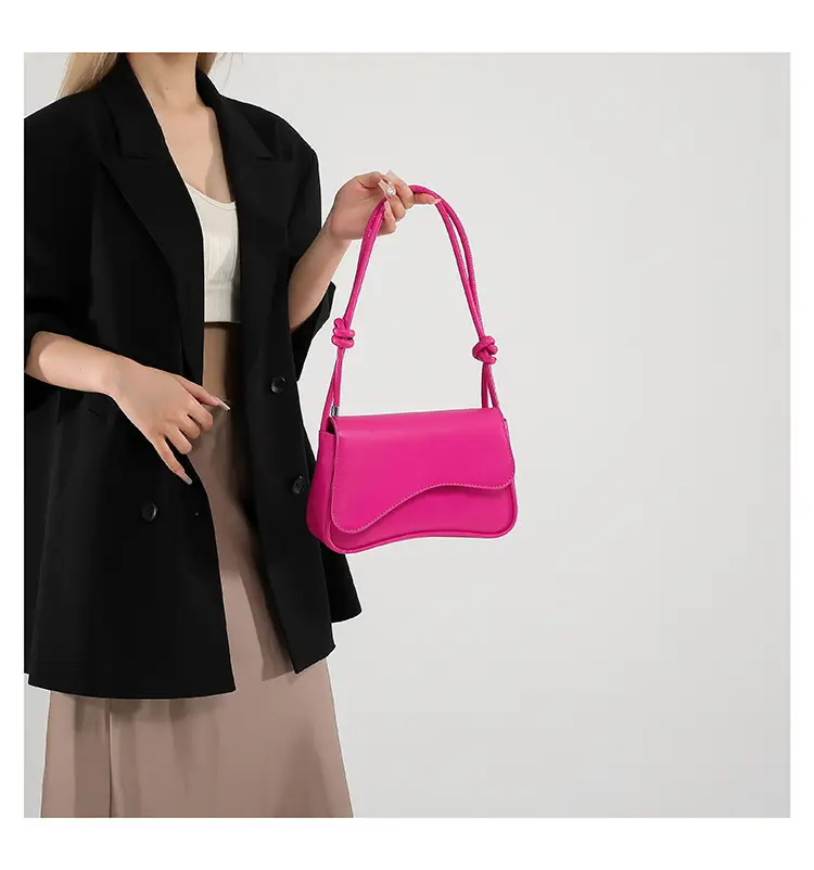 Women's Underarm Bag Brown Square Shoulder Crossbody — feature 15
