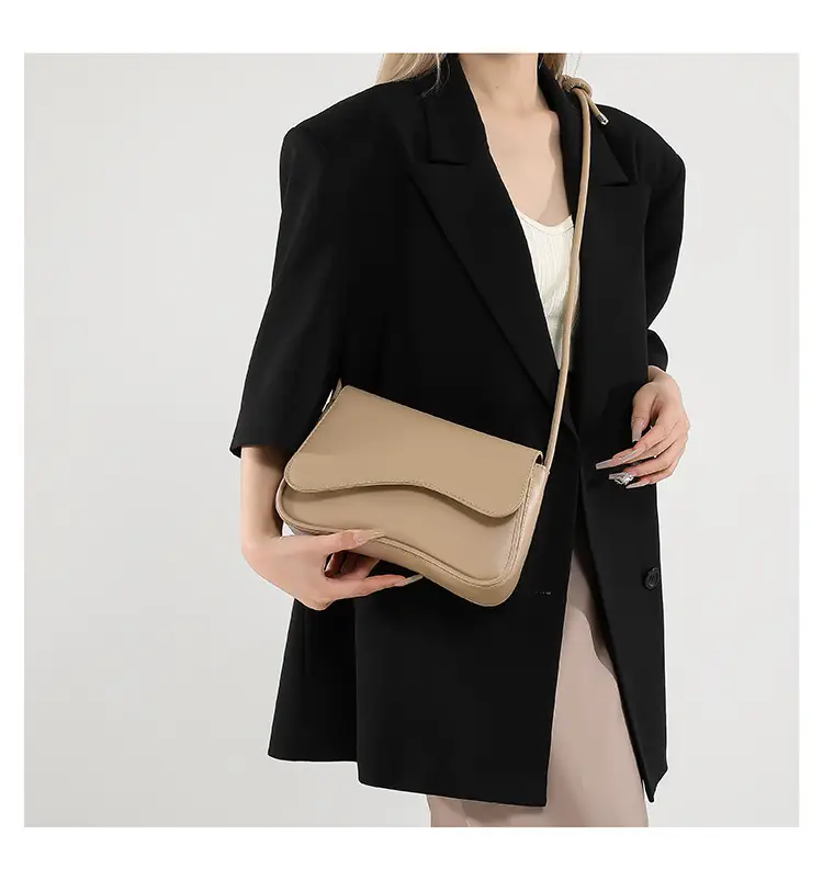 Women's Underarm Bag Brown Square Shoulder Crossbody — feature 20