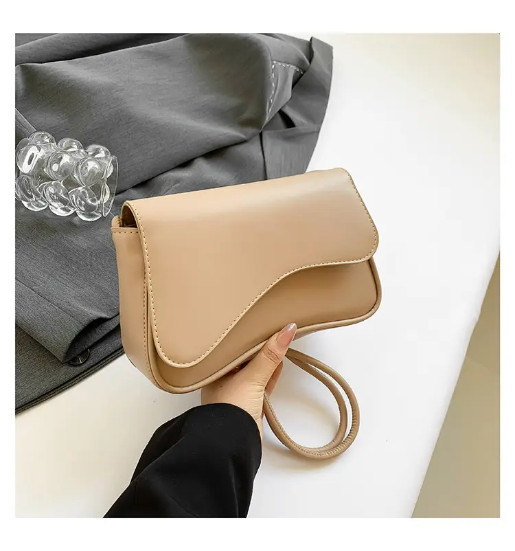 Women's Underarm Bag Brown Square Shoulder Crossbody — feature 37