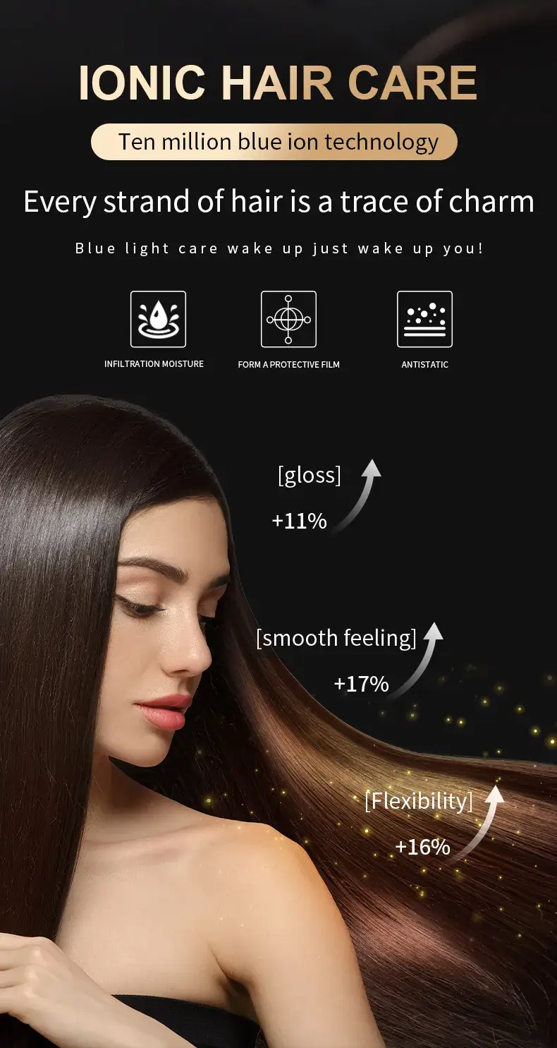 Cross-border Electric Hair Dryer with High Wind Blue Fan — feature 13