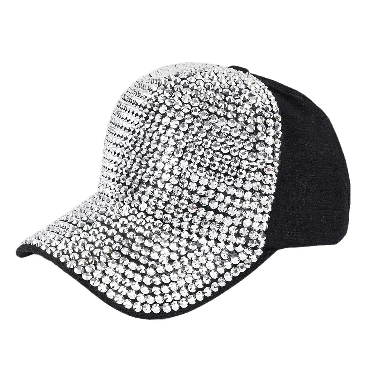 Men Women British Style Beaded Cap with Metal Rivets - Image 6