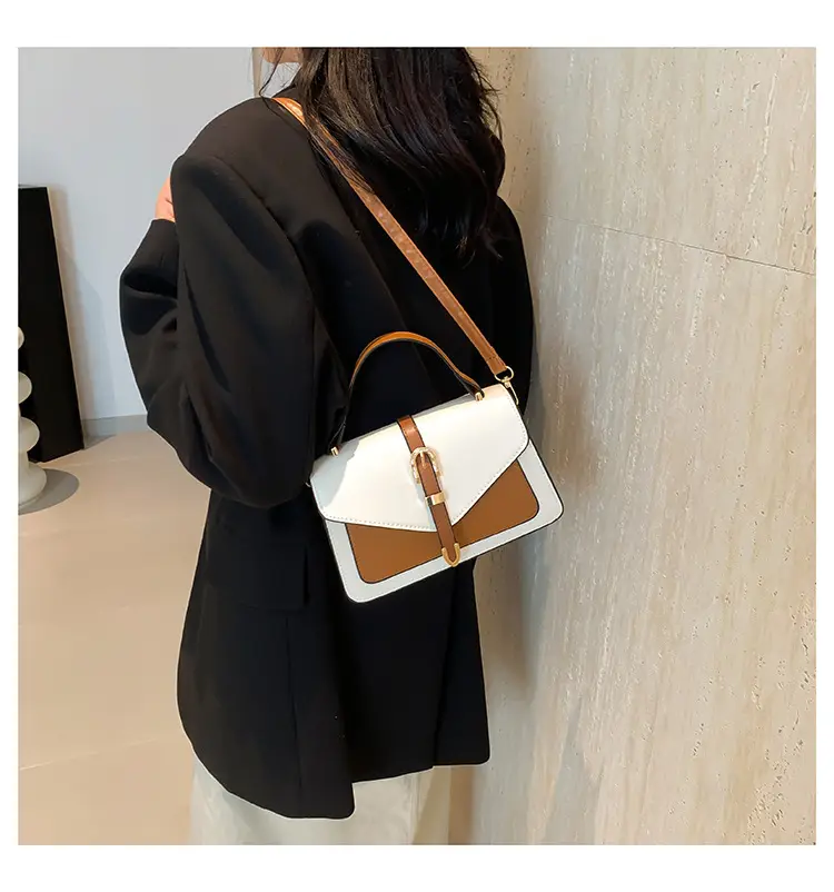 Women's Contrast Color Square Bag 2024 New Fashion — feature 10