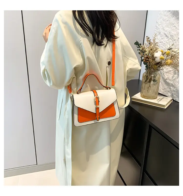 Women's Contrast Color Square Bag 2024 New Fashion — feature 16