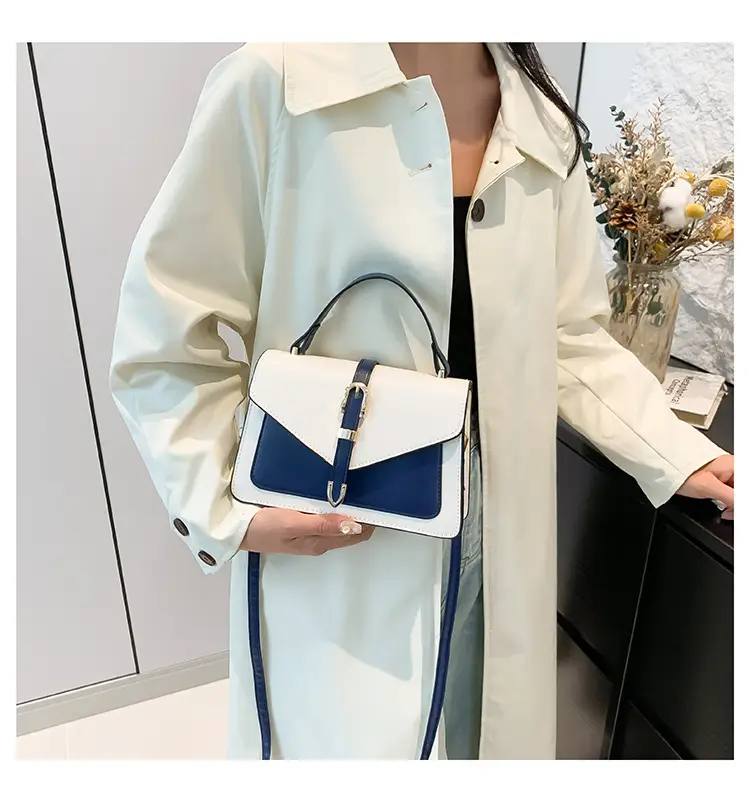 Women's Contrast Color Square Bag 2024 New Fashion — feature 17