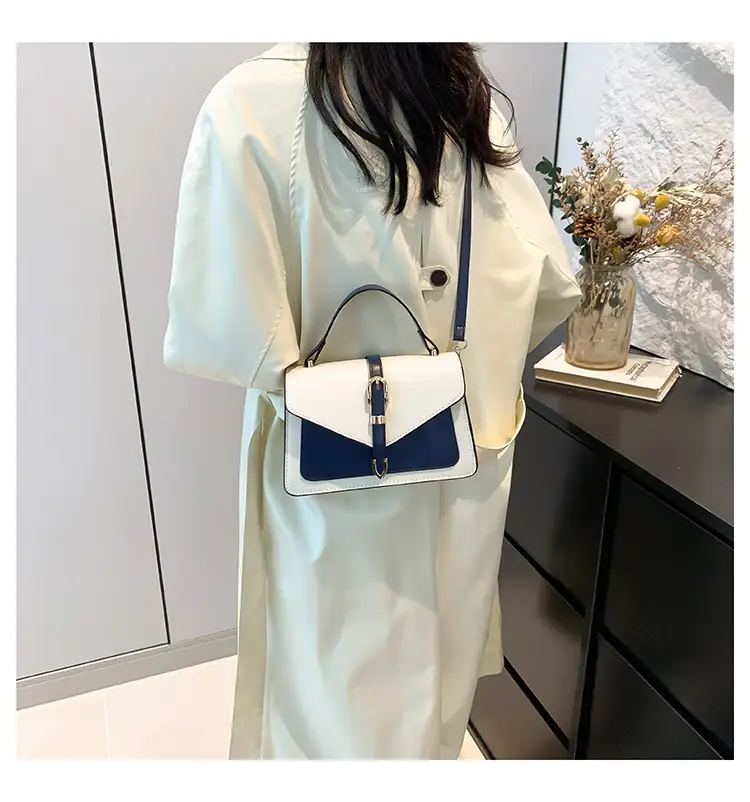 Women's Contrast Color Square Bag 2024 New Fashion — feature 18