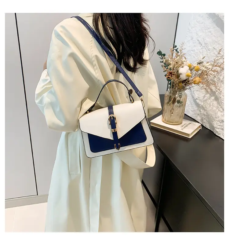 Women's Contrast Color Square Bag 2024 New Fashion — feature 19