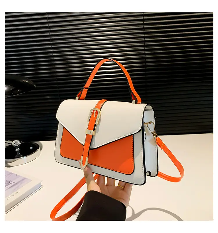 Women's Contrast Color Square Bag 2024 New Fashion — feature 22