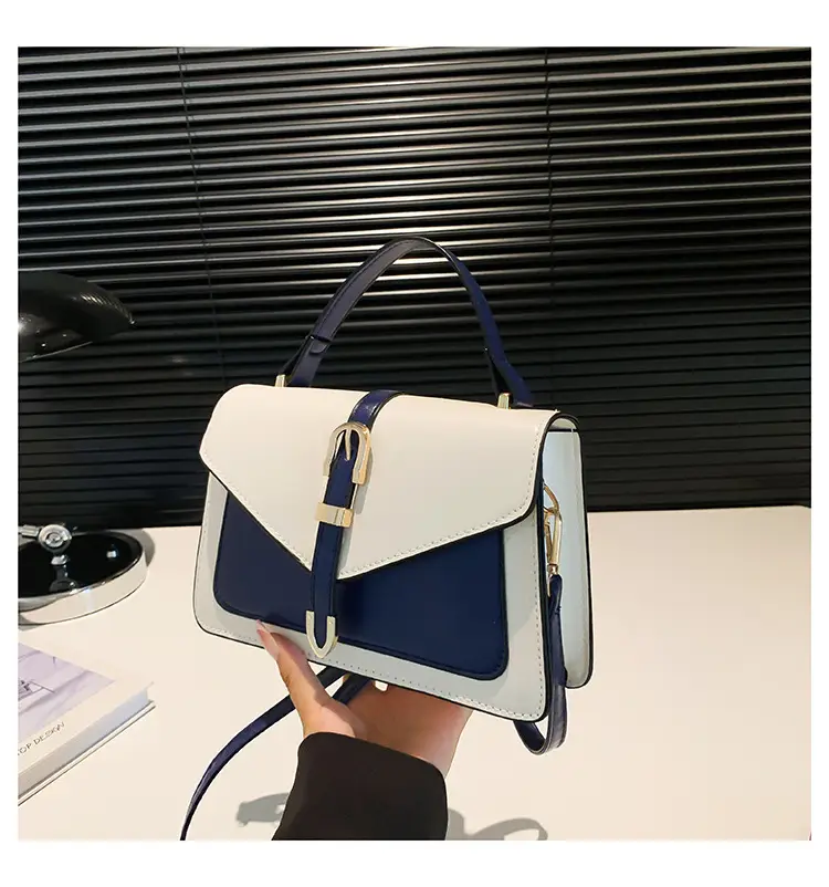 Women's Contrast Color Square Bag 2024 New Fashion — feature 23