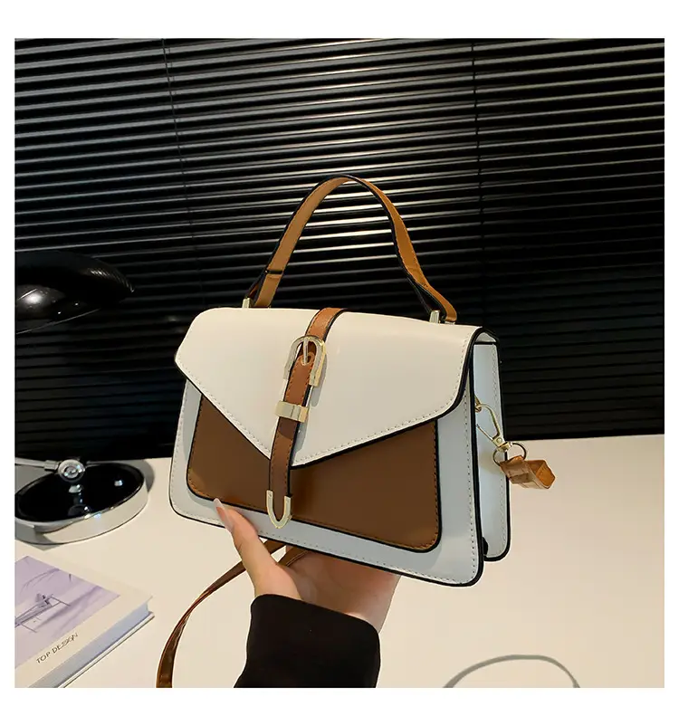 Women's Contrast Color Square Bag 2024 New Fashion — feature 24