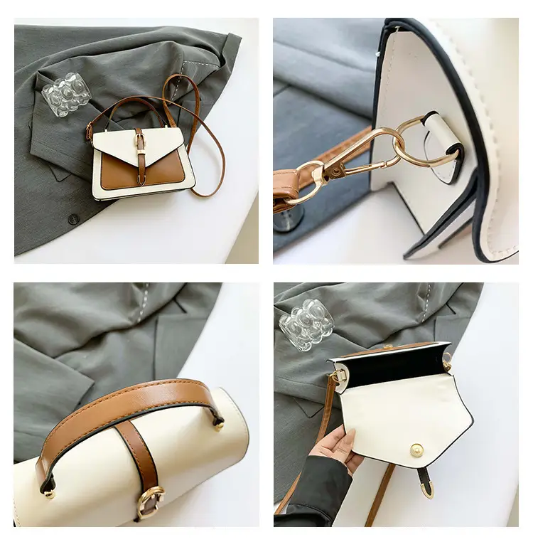 Women's Contrast Color Square Bag 2024 New Fashion — feature 7