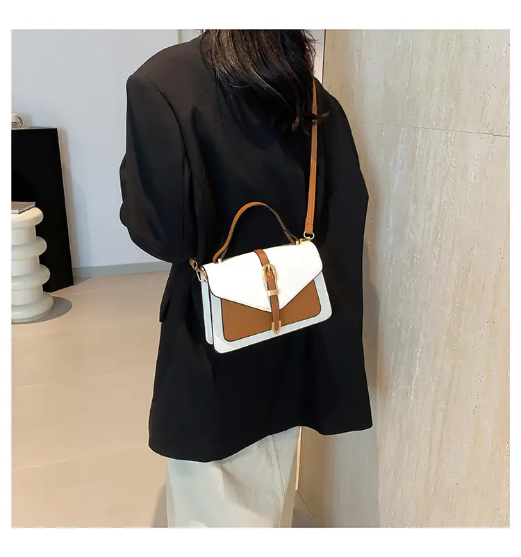Women's Contrast Color Square Bag 2024 New Fashion — feature 9