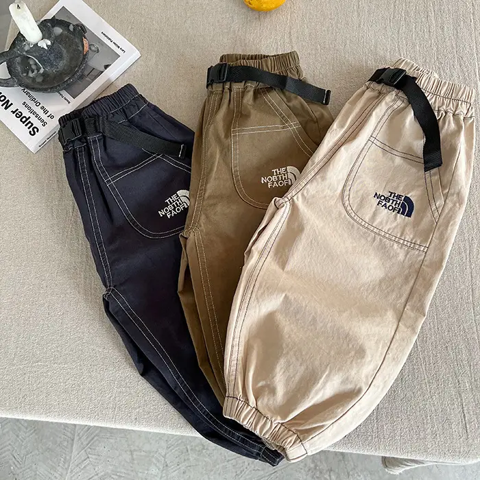 Kids Casual Pants Set Black Red 2025 New Style — feature 15