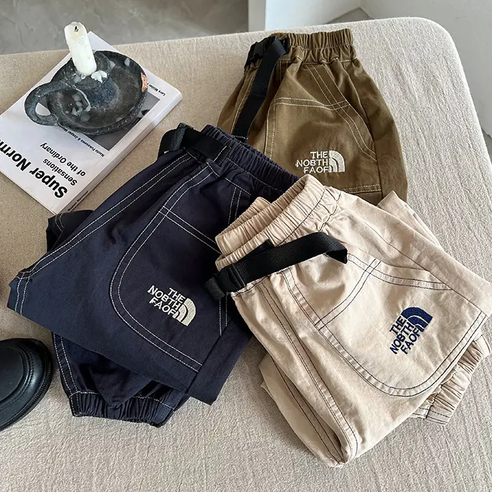 Kids Casual Pants Set Black Red 2025 New Style — feature 7