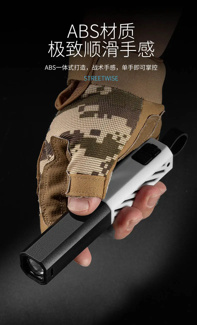 Cross-border European & American Style Laser Flashlight with 18650 Battery β feature 2